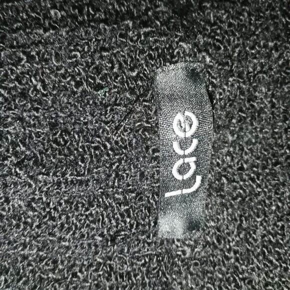 VINTAGE LACE Black & Embroidered Fringed Wool Oversized Cape Top One Size - Picture 7 of 9